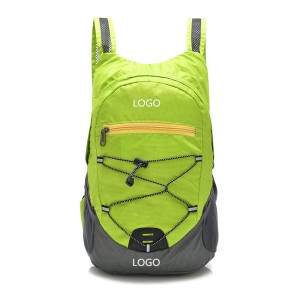 Eco-vriendelijke opvouwbare tas met logo en fabrikantgegevens
