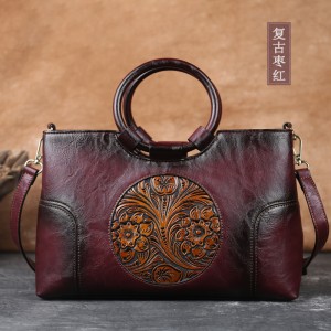 Custom Snygg handväska handväska i äkta läder
