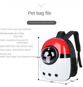 Prilagođeni popularni ruksak za pse s fotografijama proizvođača