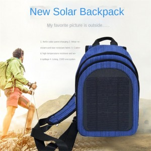Nouveau sac à dos solaire écologique avec détails du fabricant