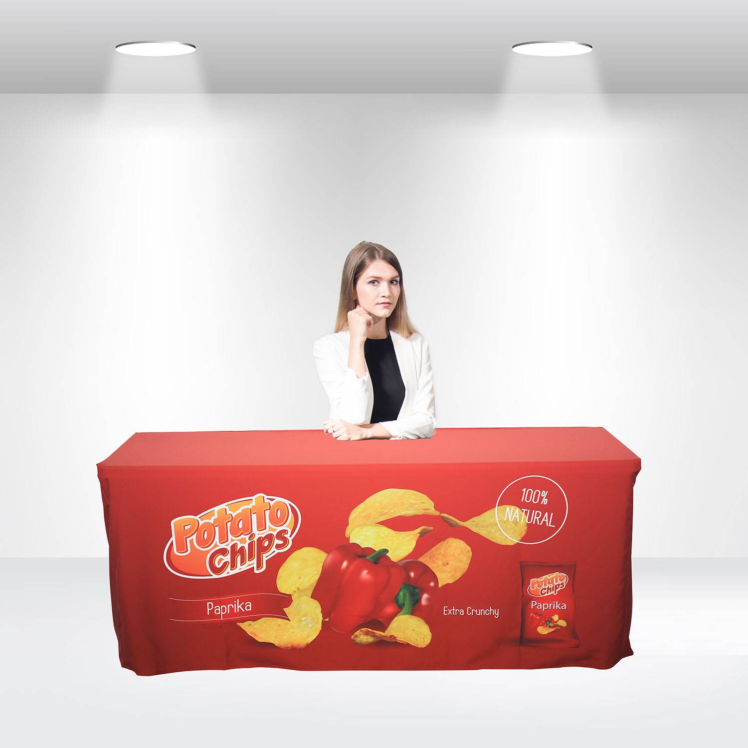Wholesale Price China Custom Printed Table Covers - Fitted Table Covers Back with Zipper – Jesson