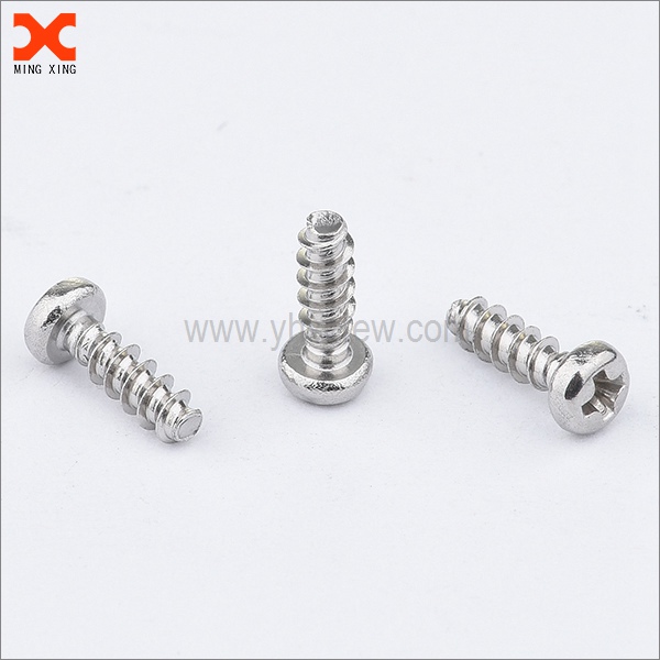 Pan head phillips drive thread forming screws for plastic