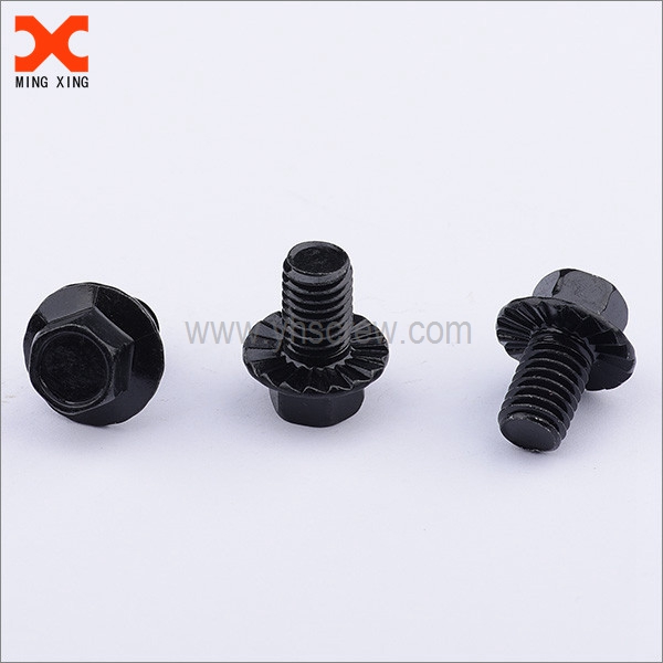 Factory Outlets Good Quality Carbon Steel Material Yellow Zinc Plated Galvanized Hex Flange Head Bolt Screw