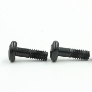 Custom Stainless Steel black half thread machine screw