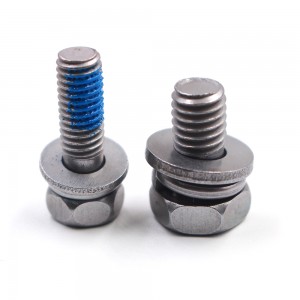 Phillips Hex head combination screw with nylon patch