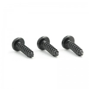 Black Small Self Tapping Screws Phillips Pan Head