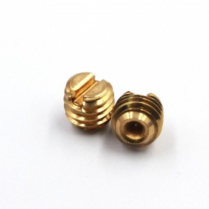 Hardware manufacturing Slotted brass set screws