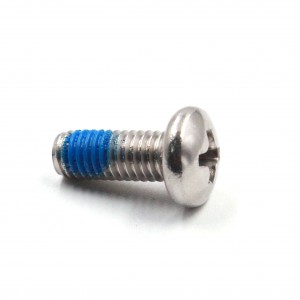 custom stainless Blue Patch Self Locking anti loose screws