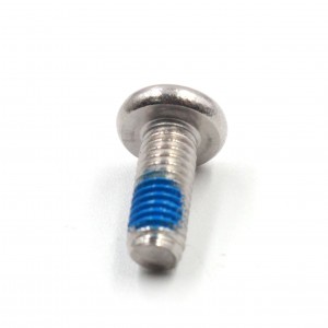 custom stainless Blue Patch Self Locking anti loose screws