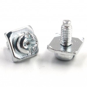 nickel plated Switch connection screw terminal with square washer