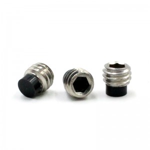 Factory direct sales small size nylon tip socket set screw