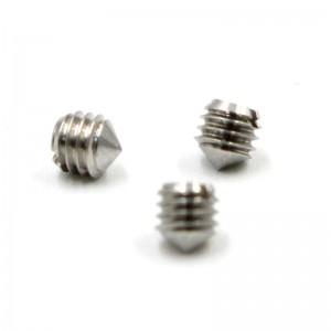 custom stainless steel Slotted Set Screws With Cone Point