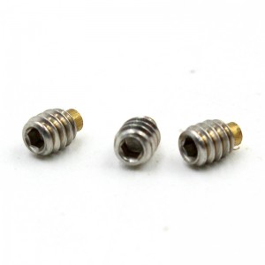 high quality custom stainless small size soft tip socket set screw