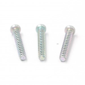Supplier Customization carbon steel pan head flat tail self tapping screw