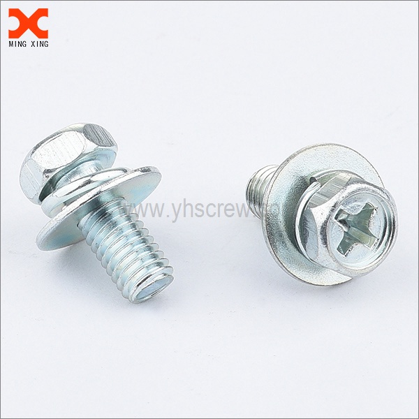 Indented-Hex-Washer-Head-philip-with-big-washer-sems-screw