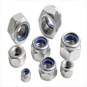 Self-locking nut stainless steel nylon lock nut