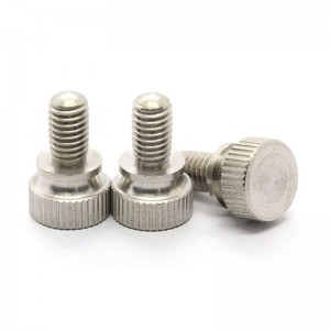 Bolt stainless steel knurled knob thumb screws