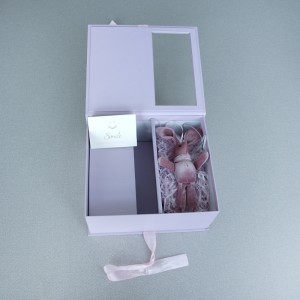 Wholesale Price Jewellery Paper Boxes - Custom gift book-type packing boxes with clear window – Senyu