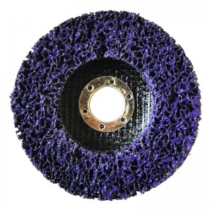 GRASSLAND Abrasive Poly clean and Strip disc Wheel for paint removal or rust removal.