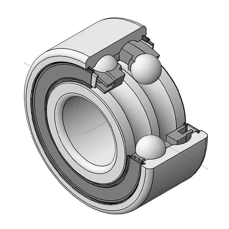Manufacturing Companies for Rubber Coated Roller Bearings - 4304 2RS double row Deep groove Ball bearing – CWL