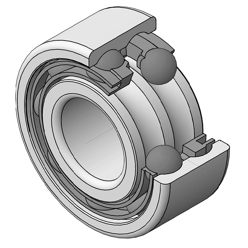 Excellent quality Cycle Hub Bearing - 3203-2RS Double Row Angular Contact Ball Bearing – CWL