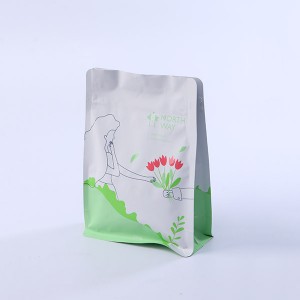 Wholesale Price China Stand Up Pouch With Zipper - Customized Flat Bottom Pouch For Coffee Beans – Cyan Pak