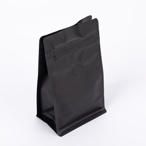 340g Flat Bottom Pouch With Pocket Zipper And Valve