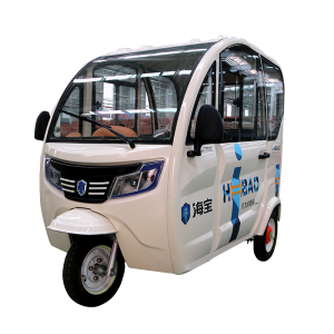 1500W 60V 52A/58A 3 Wheels Closed Passenger electric tricycle
