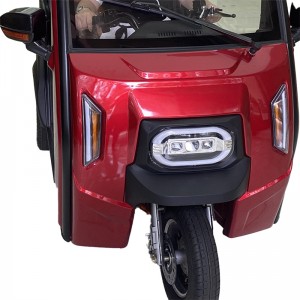 1200W 60V სრულად დახურული სამგზავრო ელექტრო Tricycle Motorcycle Trike