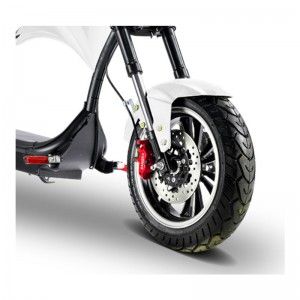 EEC 60V 1500-3000W 12 tommer aluminiumshjul harley el-scooter
