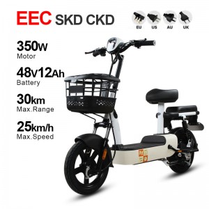 Electric Bicycle 350W 48V12Ah 25km/h (EEC Certification)(Model: OP-Kitty)