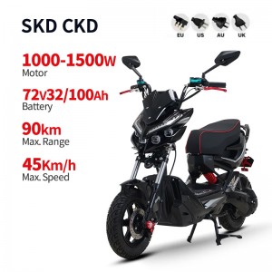 Moped Listrik XZJ 1000W-1500W 72V 32Ah/100Ah 45km/jam