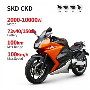 Motocicleta Elétrica V9 2000W-10000W 72V 40Ah/150Ah 100km/h