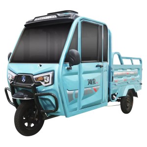 Handle style small luxury Semi closed Electric tricycles for cargo