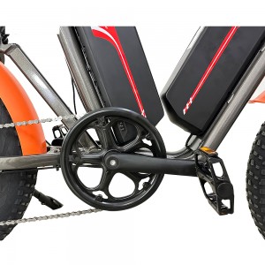 48V 22Ah * 2 batería de litio aleación de magnesio rueda integrada bicicleta eléctrica