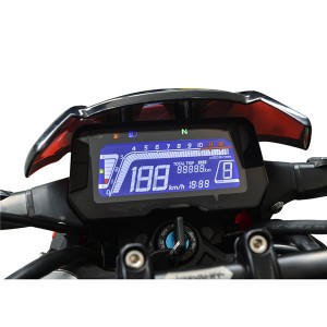 Motocicleta eléctrica de carreiras de litio de alta velocidade 120 km/h 5000W 72V 100AH