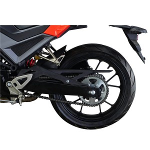 yüksek hızlı 120km/saat 5000W 72V 100AH ​​Lityum Yarış Elektrikli motosiklet