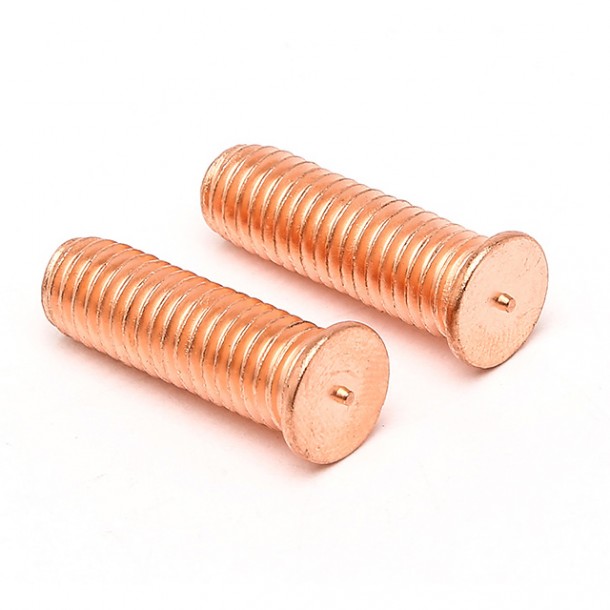 DIN 32501 ISO 13918 Capacitor Discharge External Thread Steel Copper Plated Weld Stud