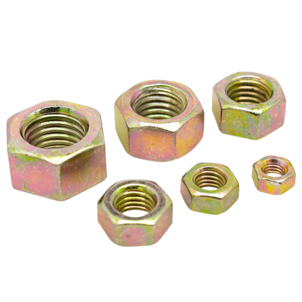 Color Galvanized Yellow Zinc Plated DIN934 Hex Nut