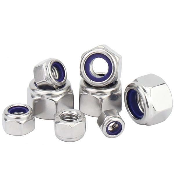 Stainless Steel A2 70 A4 80 DIN982 DIN985 Hex Nylon Lock Nut Nylock Nut