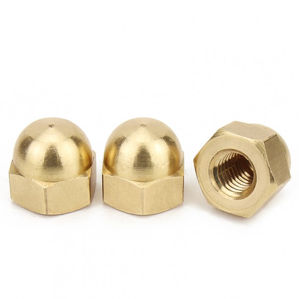 Copper Brass DIN1587 Hex Domed Cap Nuts