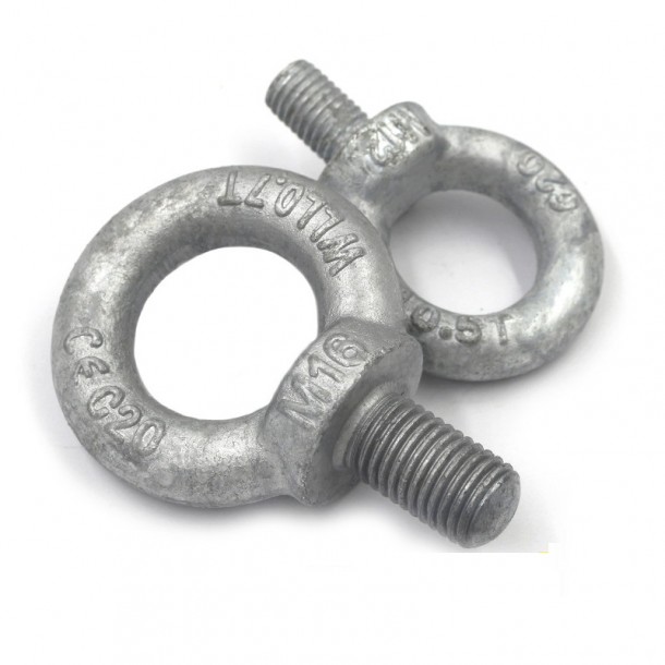 Hot Dip Galvanized HDG DIN580 Triangle Ring Lifting Hook Eye Bolts