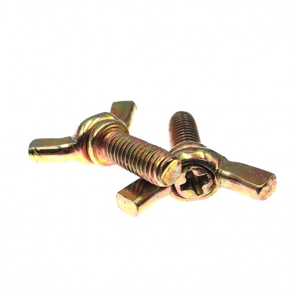 Color Yellow Zinc Plated Galvanized DIN316 Wing Bolt