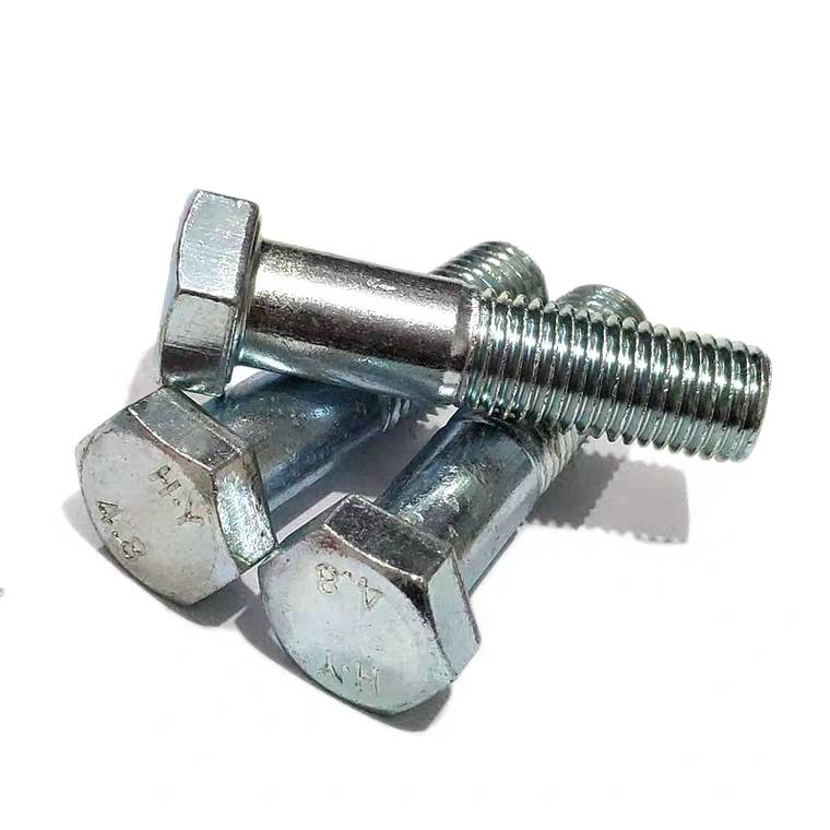 Hexagon Screw with shaft - DIN 931 - Quality 8.8 - M7 - Steel zinc plated
