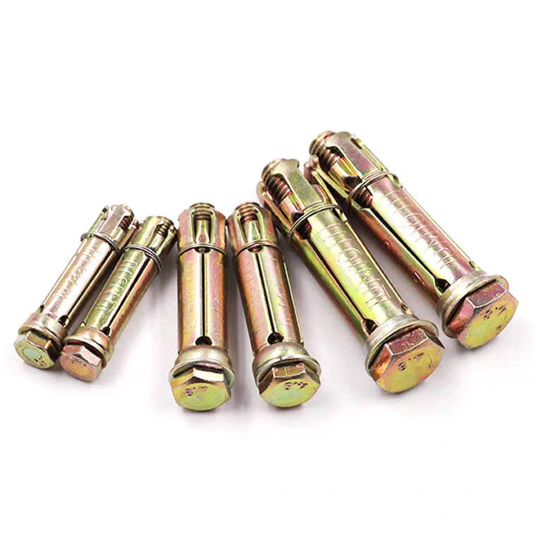 Screw Eye Bolt Manufacturers - Carbon steel yellow zinc plated 4 pcs fix bolt – Yateng