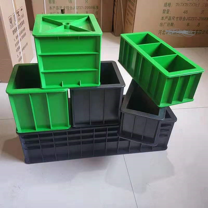 High Quality Concrete Tryout 50mm Cube Three Slot ABS Plastic Thickening Compression Test Mortar Block Mold