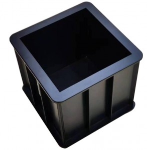 Fekete cement szilárdsági kocka 150 mm-es tesztelő forma