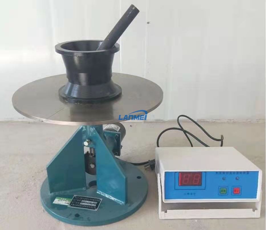 Zementmierer Konsistenz Test Flow Table Test Machine, Zement Vibration Meter