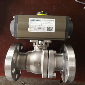 Cast Stainless Steel Flanged 2-Piece Ball Valve