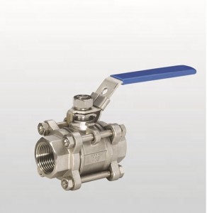 Mataas na Temperatura Welded Stainless Steel 304 Pn16 3 way ball valve